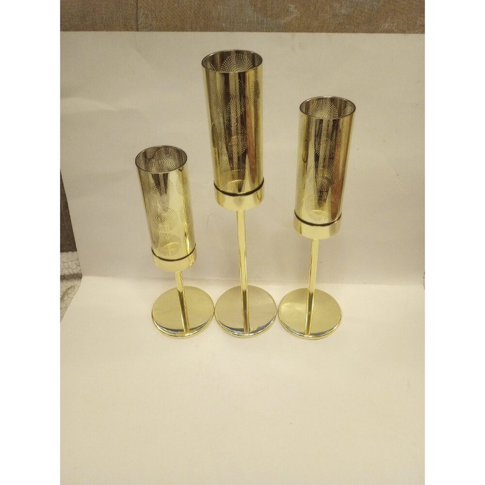 Johnathan Alder For Partylite Sunburst Tea light Set Of 3